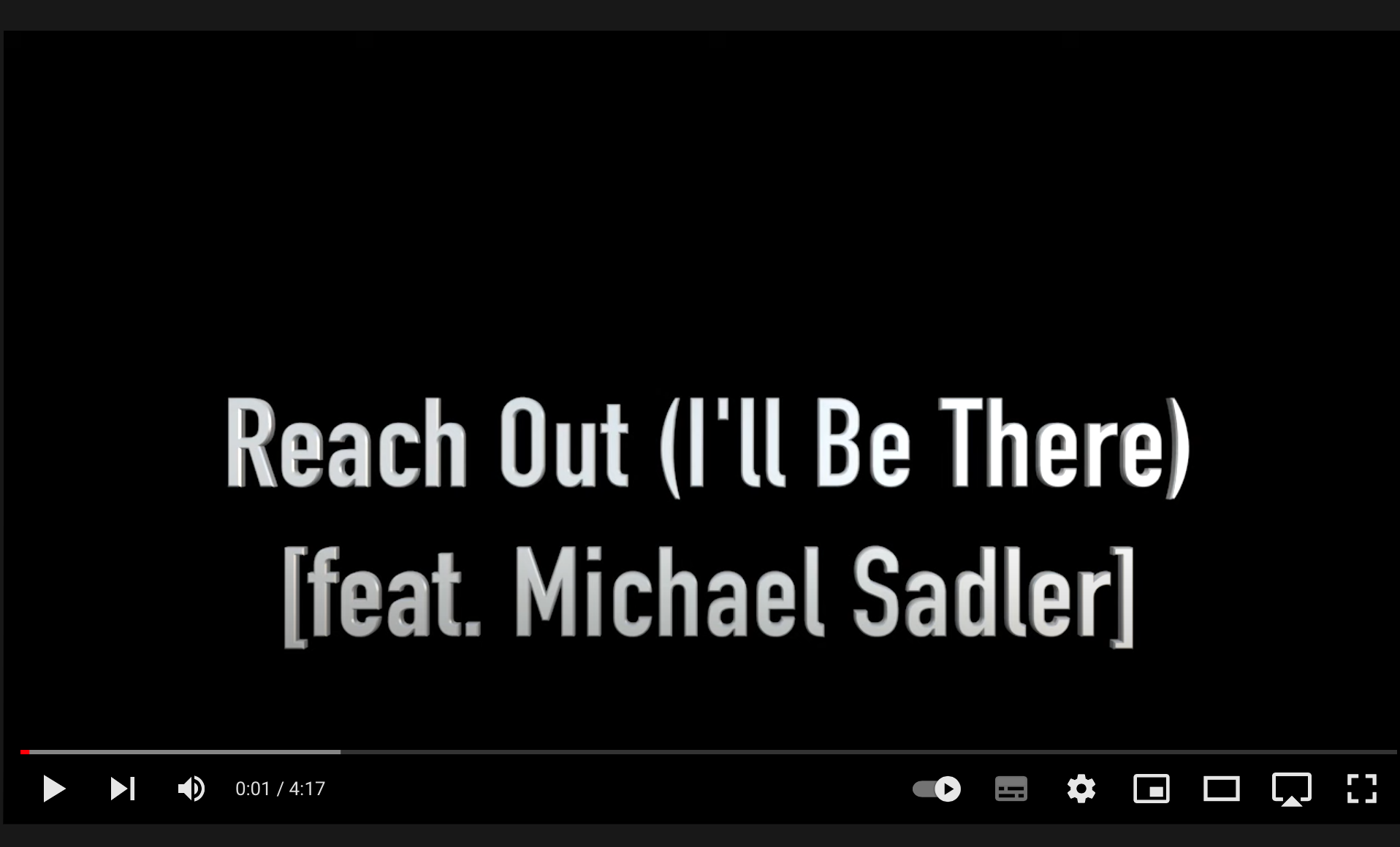 Splitscreen Orchestra – Reach out ( I’ll be there )