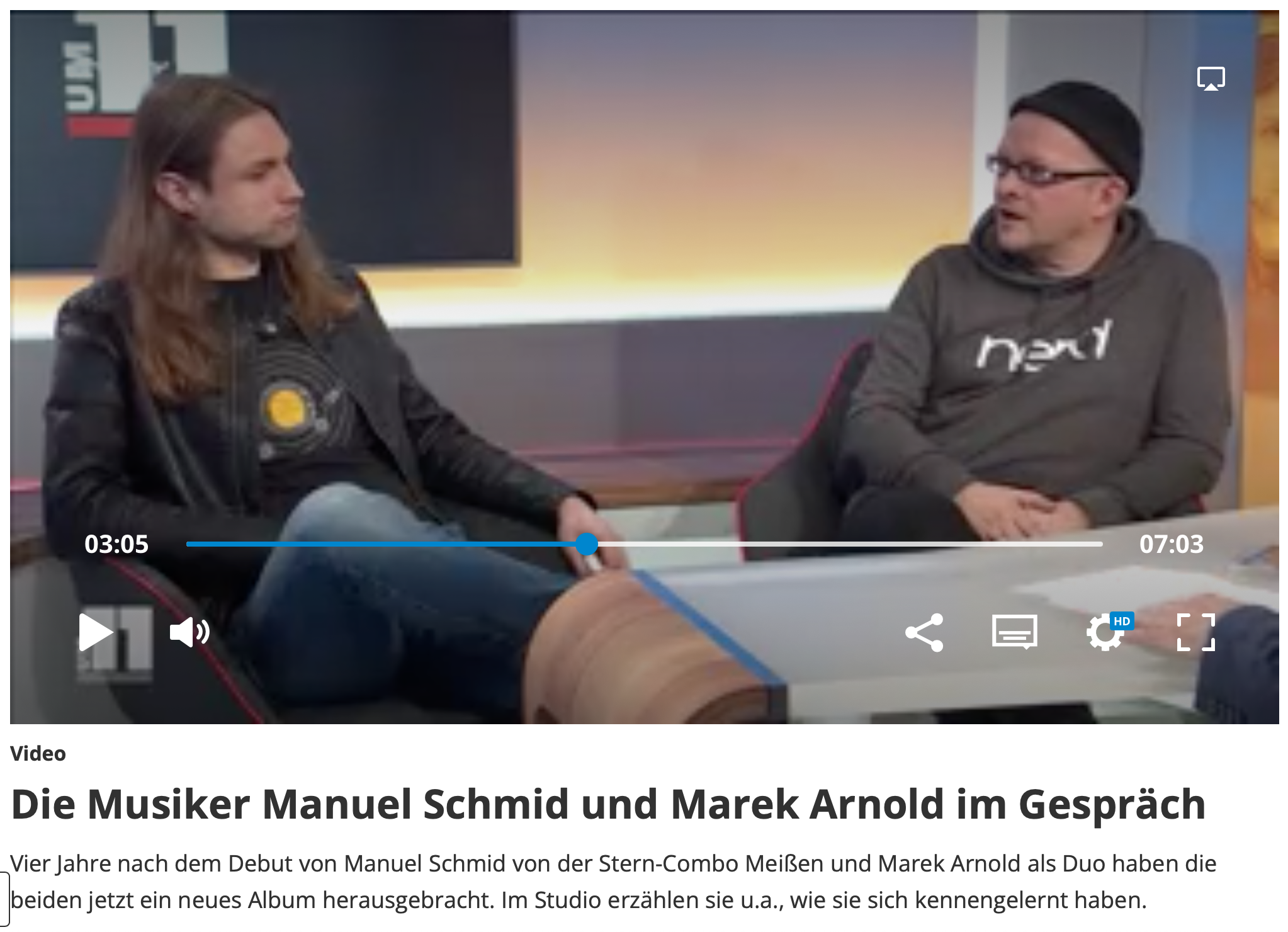 Manuel & Marek bei „mdr um 11“ im TV