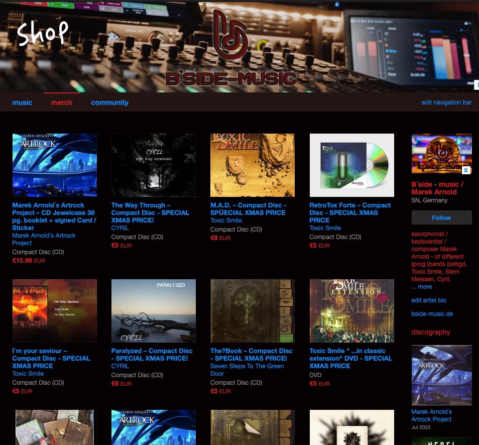 XMAS SALE auf Bandcamp